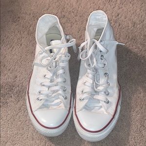 White converse high tops